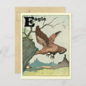 ゴールデンイーグル アルファベットレターE ポストカード (正面/裏面)