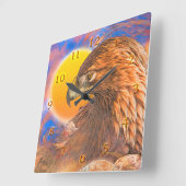 ゴールデンイーグル「レジェンド」 スクエア壁時計 (傾斜)