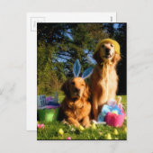 ゴールデンイースターを持っている シーズンポストカード (正面/裏面)