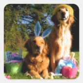 ゴールデンイースターを持っている スクエアシール (正面)