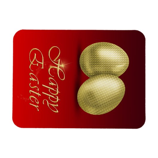 ゴールデンイースターエッグ – フレキシブル磁石 マグネット (横)