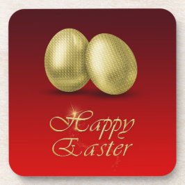 ゴールデンイースターエッグ – プラスチックコースター コースター