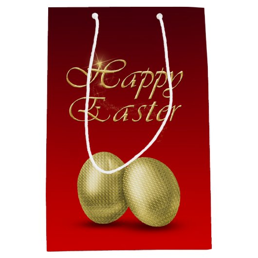 ゴールデンイースターエッグ – 中抱き枕 ミディアムペーパーバッグ (正面)