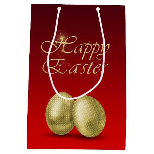 ゴールデンイースターエッグ – 中抱き枕 ミディアムペーパーバッグ (裏面)