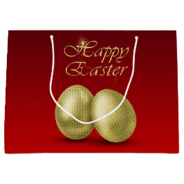 ゴールデンイースターエッグ – 大抱き枕 ラージペーパーバッグ