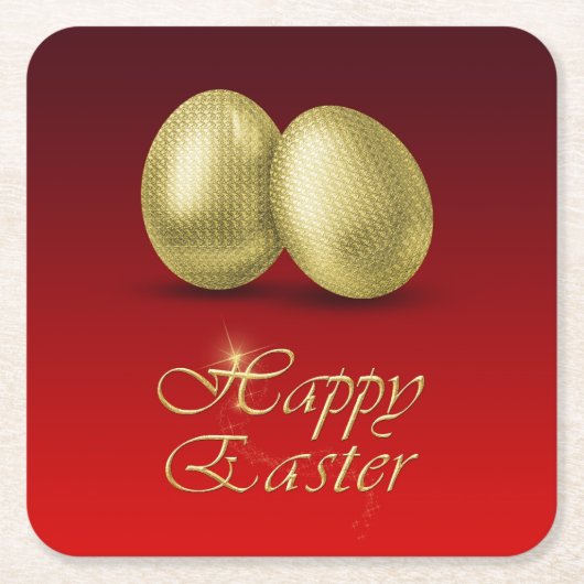 ゴールデンイースターエッグ – 紙コースター (正面)