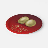 ゴールデンイースターエッグ – 紙プレート ペーパープレート (アングル)