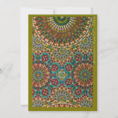 ゴールデンイードムバラク装飾パターンイエローグリーン シーズンカード (裏面)