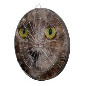 「ゴールデンウィスカー油の茶色の子絵を描猫」 ダーツボード (正面右)