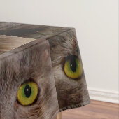 「ゴールデンウィスカー油の茶色の子絵を描猫」 テーブルクロス (インサイチュ)