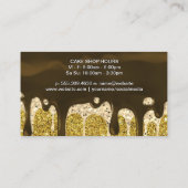 ゴールデンウィスク | チョコレート金ゴールドグリッタードリップ 名刺 (裏面)