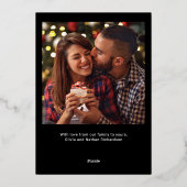 ゴールデンウィッシュ |写真モダン2枚 箔シーズンカード (裏面)