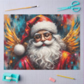 ゴールデンウィングの聖なるニコラス アンティーククリスマス 薄葉紙 (クラフト)