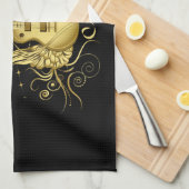 ゴールデンウィングギター キッチンタオル (四つ折り)