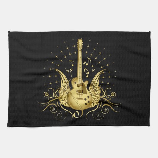 ゴールデンウィングギター キッチンタオル (横)