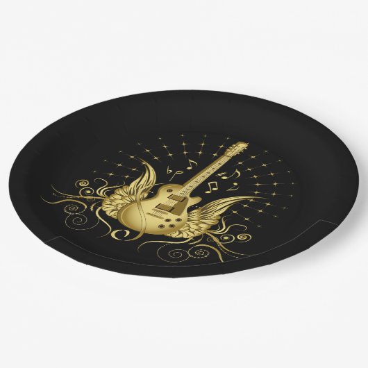 ゴールデンウィングギター ペーパープレート (アングル)