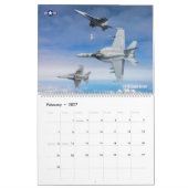 ゴールデンウィングジェット – 海軍航空 カレンダー (2月 2027)