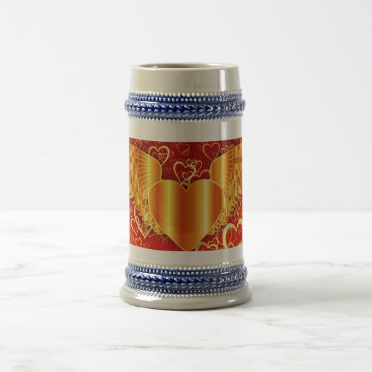 ゴールデンウィングスハート22オズシュタイン ビールジョッキ (中央)