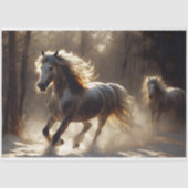 ゴールデンウィンターの種牡馬のデコパージュ 薄葉紙 (正面)