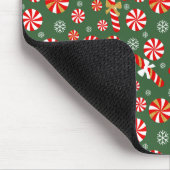 ゴールデンウィンタースウィートスノーフォールキャンディーケーン マウスパッド (コーナー)