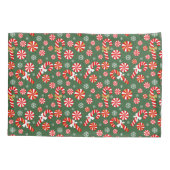 ゴールデンウィンタースウィートスノーフォールキャンディーケーン 枕カバー (裏面)