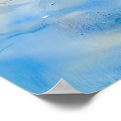 ゴールデンウィンターバイザリバーハーベルランド水彩画 ポスター (角)