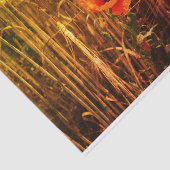 ゴールデンウィートフィールドの赤いポピー感謝祭 薄葉紙 (詳細)