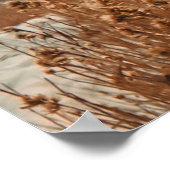 ゴールデンウィートマウンテン//ぼやけた風光明媚なピーク ポスター (角)