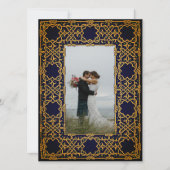 ゴールデンウィーヴドケルト結び目模様招待状 招待状 (正面)