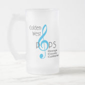 ゴールデンウェストポップロゴマグ フロストグラスビールジョッキ (左)