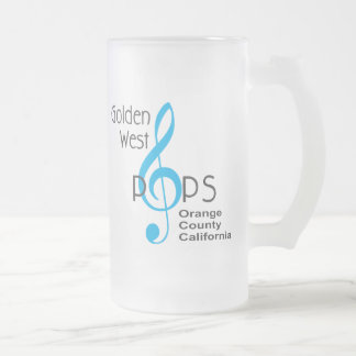 ゴールデンウェストポップロゴマグ フロストグラスビールジョッキ