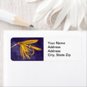 "ゴールデンウェット"トラウトフライ差出人住所ラベル ラベル (インサイチュ)