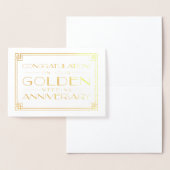 ゴールデンウェディングアニバーサリーおめでとう 箔カード (ディスプレー)