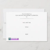 ゴールデンウェディングアニバーサリー招待状 招待状 (裏面)