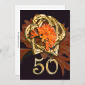 ゴールデンウェディングアニバーサリー招待状 招待状 (正面/裏面)