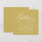 ゴールデンウェディングアニバーサリー招待状 招待状 (正面/裏面)