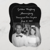 ゴールデンウェディングアニバーサリー 招待状 (正面/裏面)