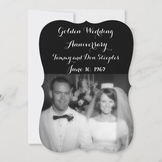 ゴールデンウェディングアニバーサリー 招待状 (正面)
