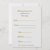 ゴールデンウェディングベルズ 結婚式招待状 招待状 (裏面)