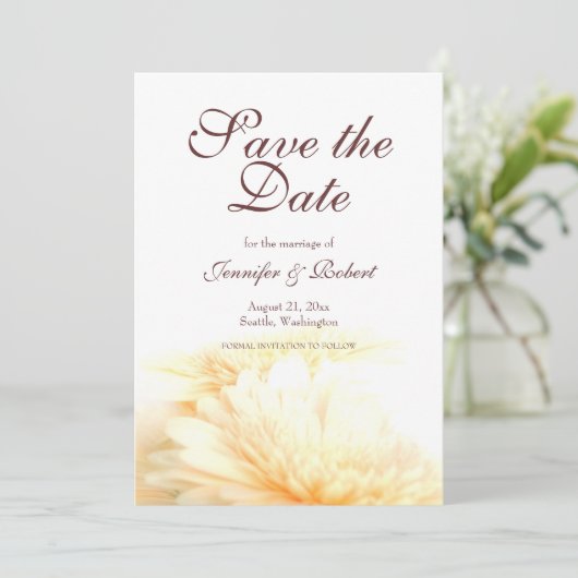 ゴールデンウェディング日付発表を保存 招待状 (スタンド正面)