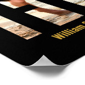 ゴールデンウェディング2枚組 フォト モダン 50周年記念 ポスター (角)