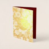 ゴールデンウェディング 50周年記念 箔カード (正面)