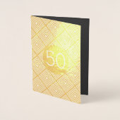 ゴールデンウェディング 50周年記念 箔カード (正面)