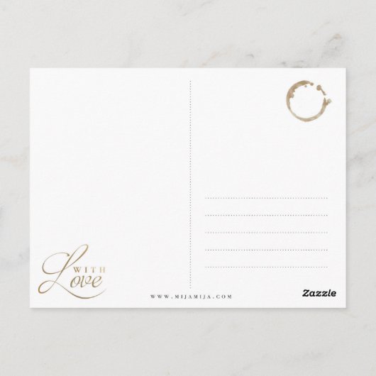 ゴールデンウェルカルテグロバスポストカルテ ポストカード (裏面)