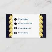 ゴールデンウェーブオンホワイトデザイン 名刺 (裏面)