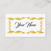 ゴールデンウェーブオンメタリックブルーデザイン 名刺 (裏面)