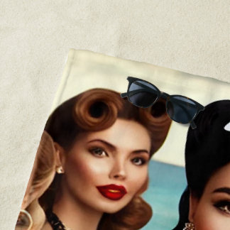 ゴールデンウェーブズ&サテンドリームズ – ラグジュアリー ビーチタオル