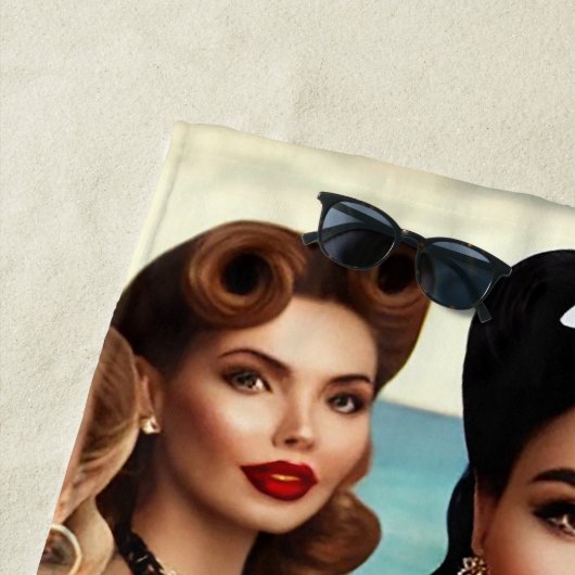 ゴールデンウェーブズ&サテンドリームズ – ラグジュアリー ビーチタオル (インサイチュ)