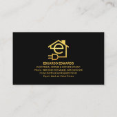 ゴールデンウェーブ金ゴールド電球 名刺 (裏面)