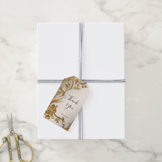 ゴールデンウェー離れブフローラギフトラベル ギフトタグ (より糸付き)